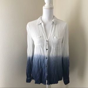 Ombré button down top